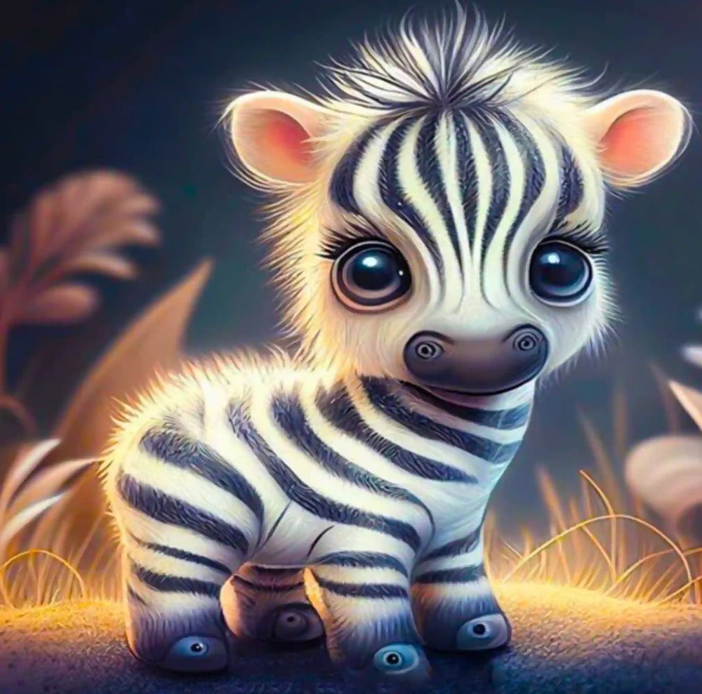 Diamond Painting - Bébé zèbre mignon