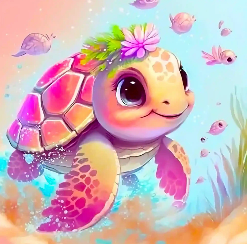 Diamond Painting - Trudi la petite tortue