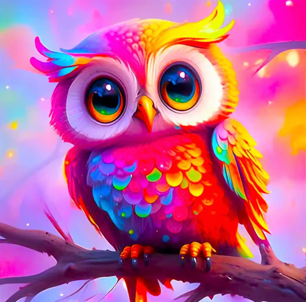 Diamond Painting - Chouette Eulalie