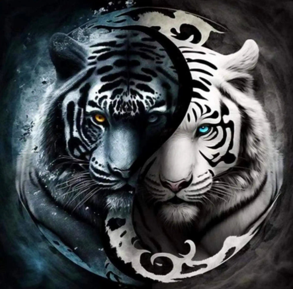 Diamond Painting - Tigre « Ying et Yang »