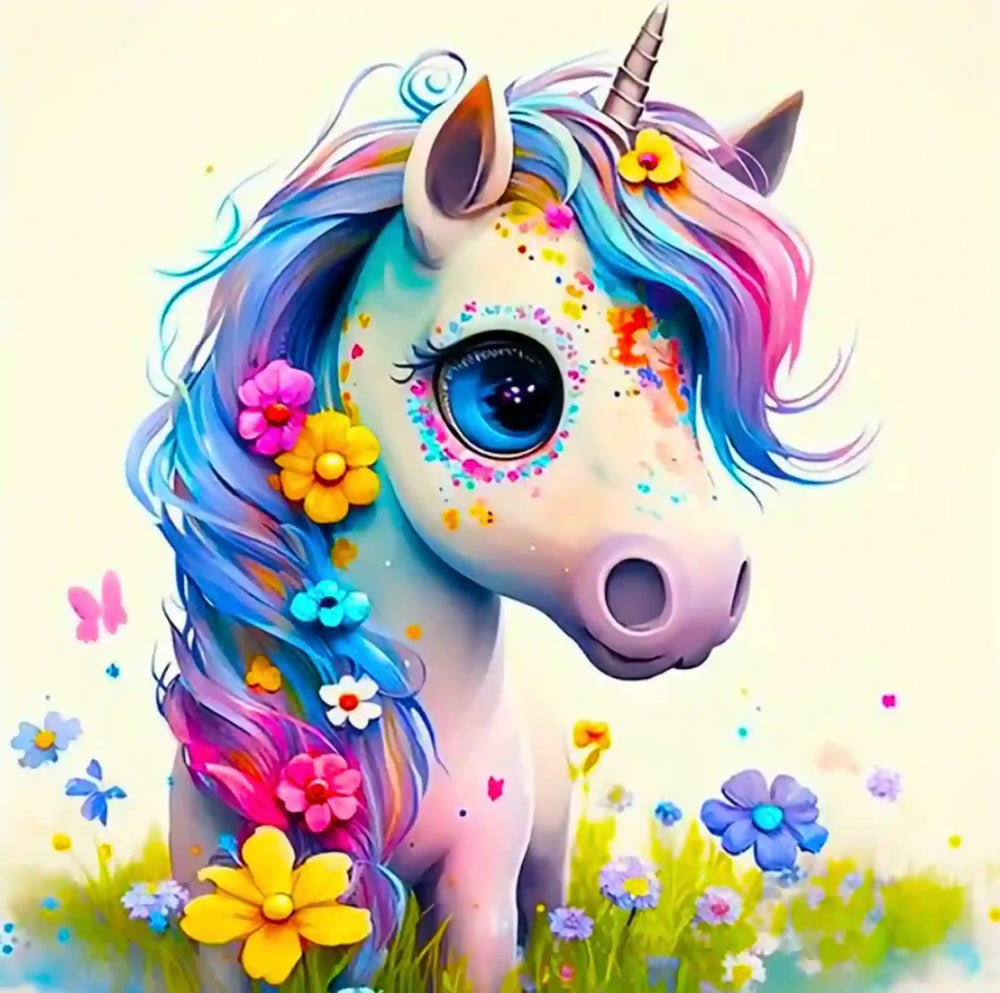 Diamond Painting Enfant - Licorne mignonne