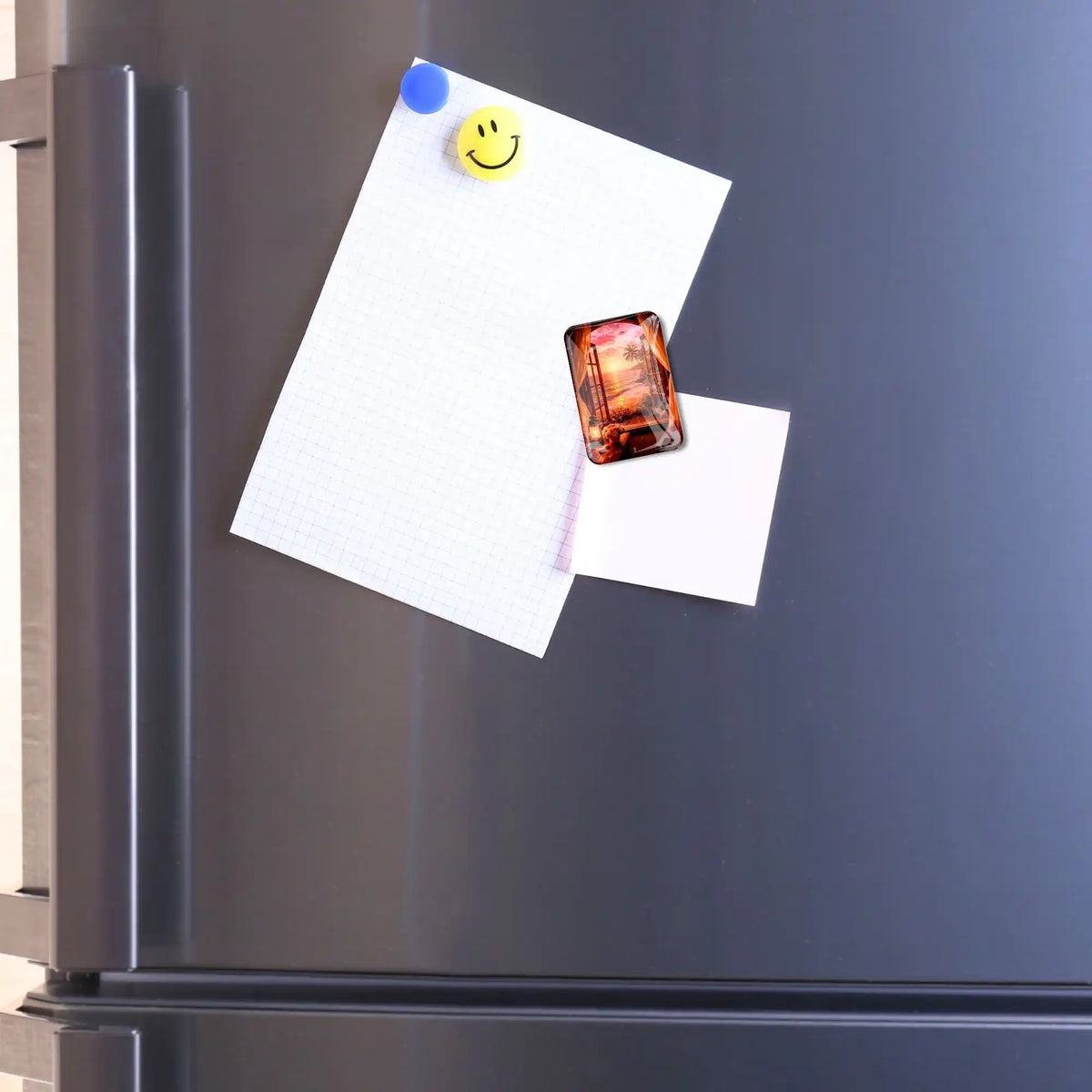 Diamond Painting Magnet Cover Minder Goldene Stille hält Notizzettel am Kühlschrank