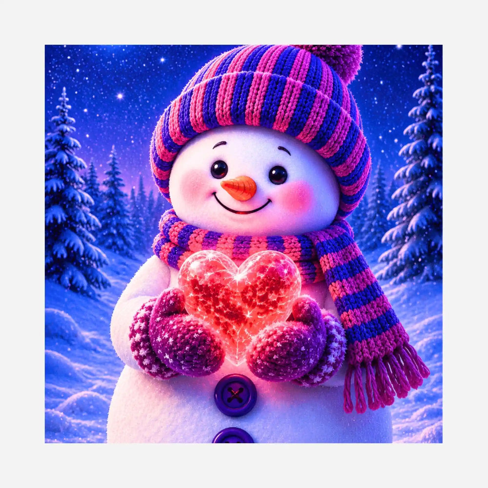 Silikonpapier-Set - Winterherz - 10x10cm