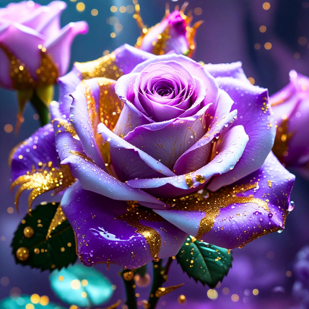 Diamond Painting - Rose améthyste