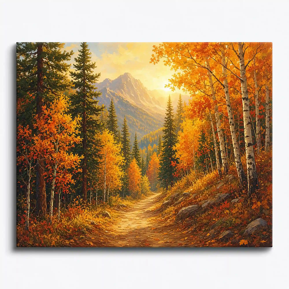 Peinture par numéros - Chemin de montagne