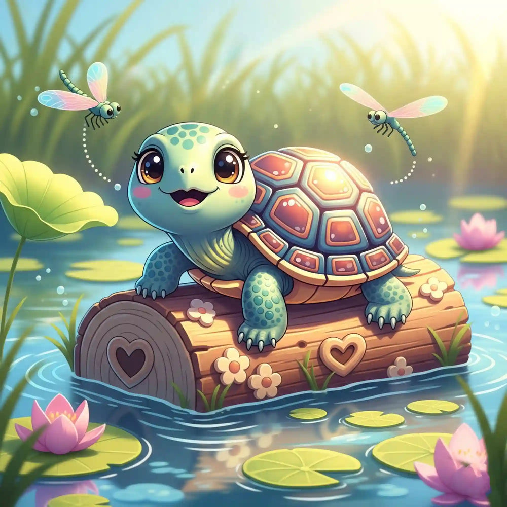 Diamond Painting - Schildkrötenmädchen Karla