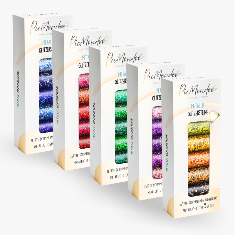 Sets de pierres effet métallisé