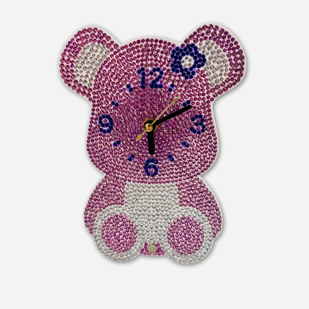 Horloge à poser Diamond Painting Ours