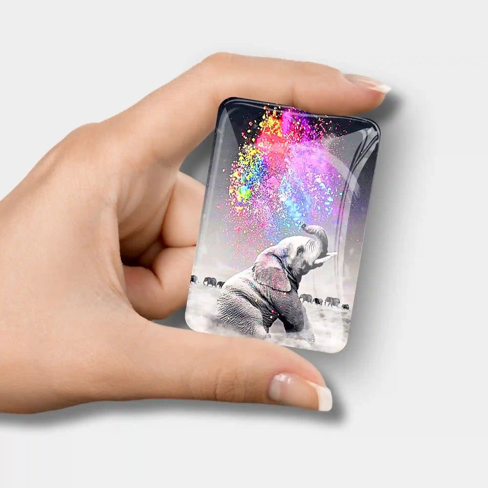 Protège-carnet - Éléphant "Jeu de couleurs"