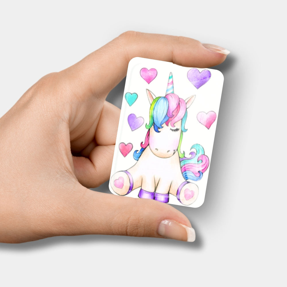 Protège-carnet - Licorne colorée