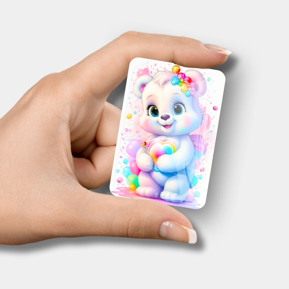 Protège-carnet - Ourson cœur
