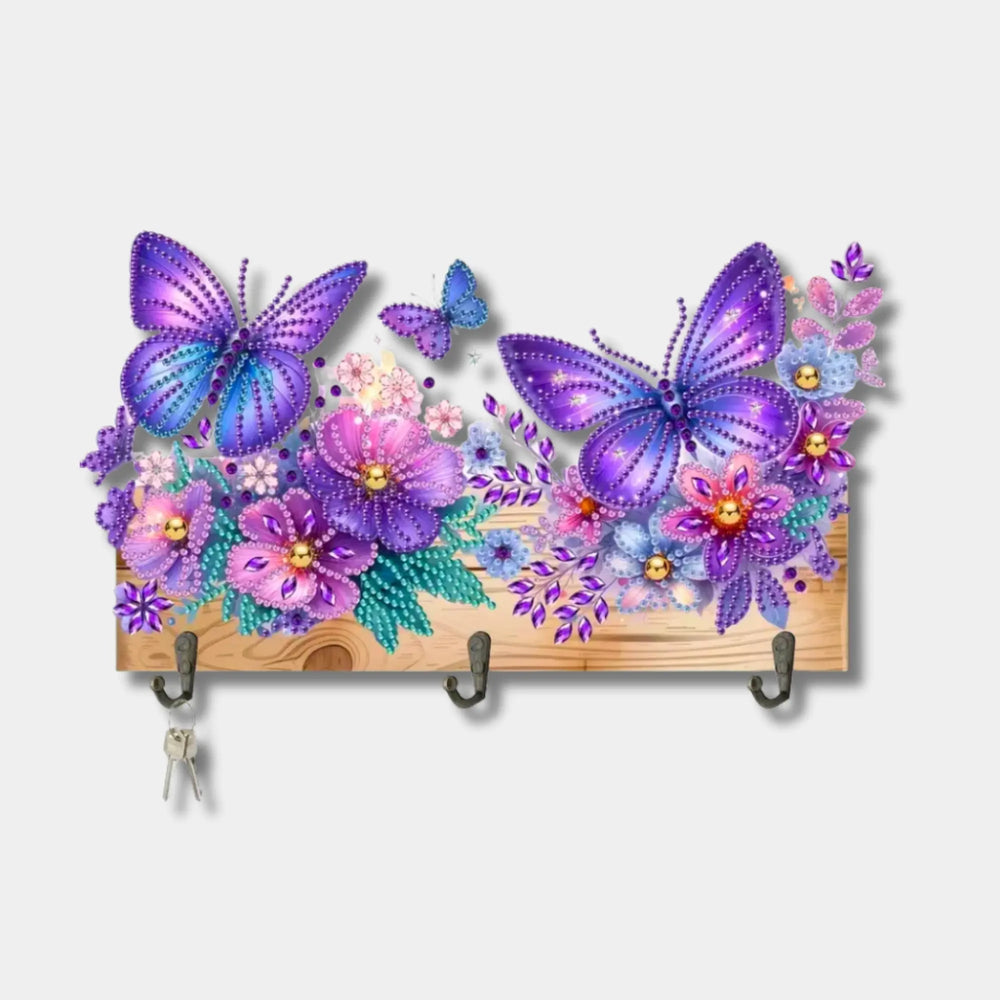 Porte-clés Diamond Painting Papillons