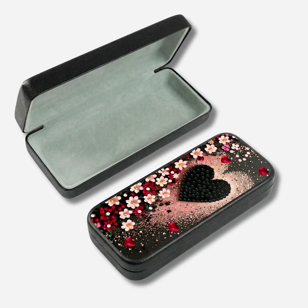 Étui à lunettes Diamond Painting cœur