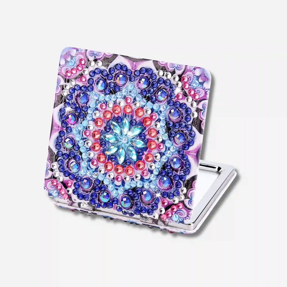 Diamond Painting - Miroir de poche Mandala