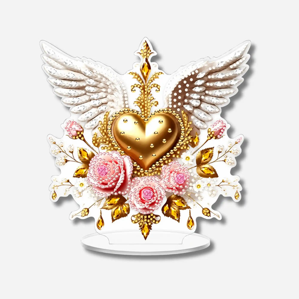 Diamond Painting - Présentoir Cœur & Ailes