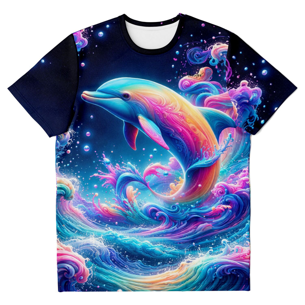 T-shirt Dreamer - Dauphin dans une mer de couleurs
