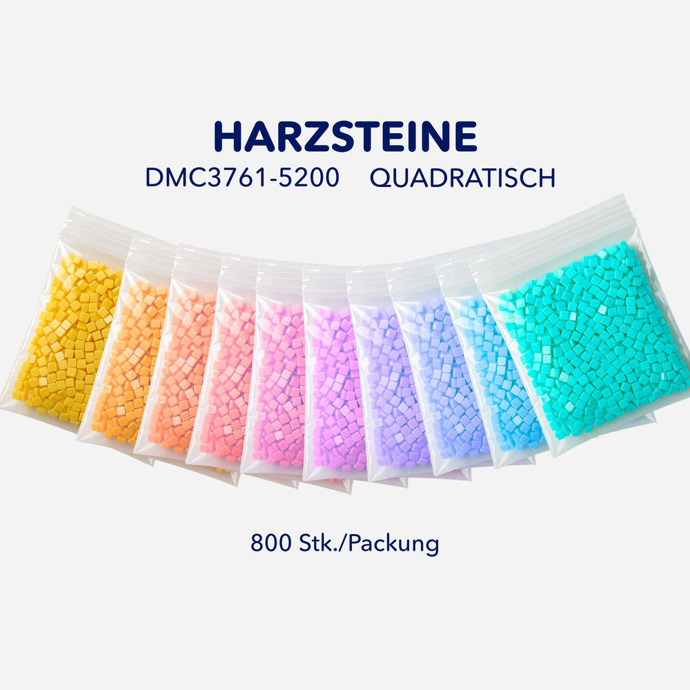 Diamants pour Diamond Painting en résine, carrés, DMC 3761-5200 (800 pcs)
