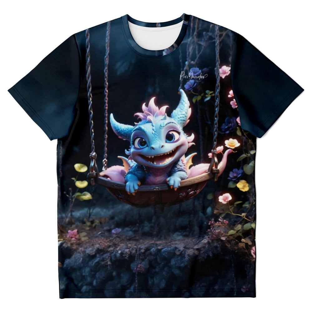 T-shirt Dreamer - Dragon bleu flatteur