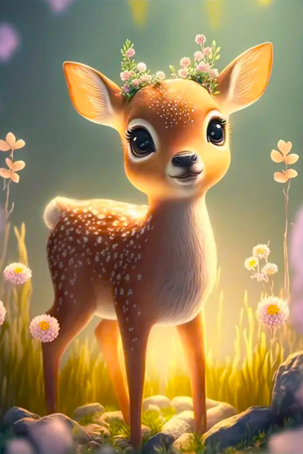 Diamond Painting - Petit faon Anabell "Édition limitée"